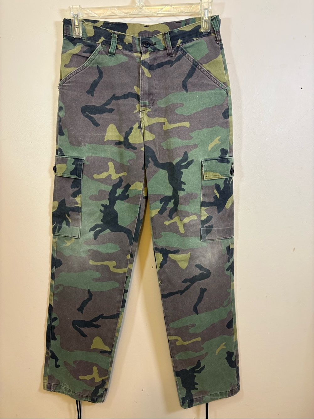 Vintage 90s Liberty Woodland Camo Cargo Pants Small Camouflage USA Made Unisex